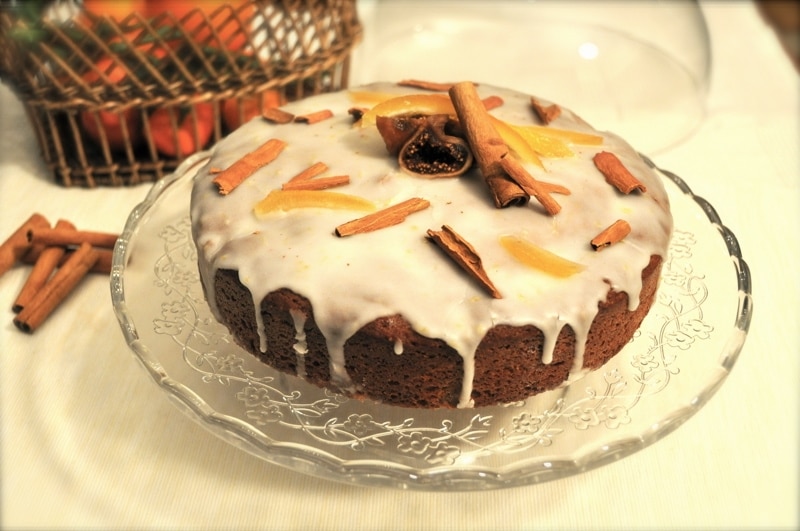 Torta con fichi e cannella
