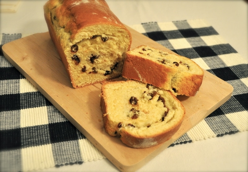 Focaccia dolce arrotolata all’uvetta “Torta Soffice”