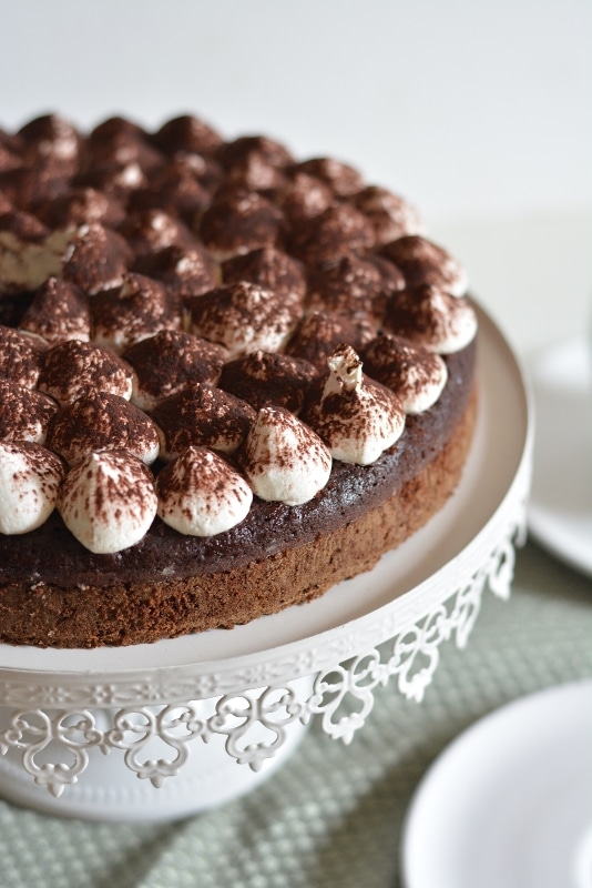 Torta Black&White con crema al mascarpone