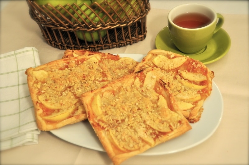 Sfogliatine crumble alle mele