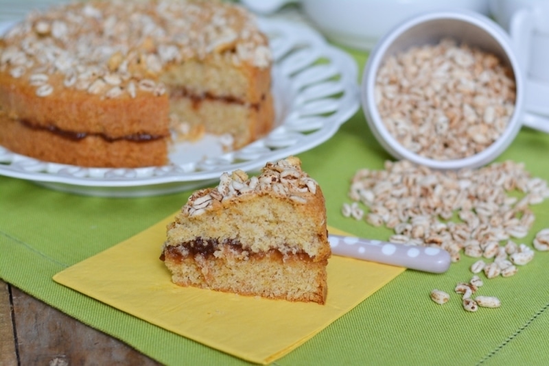 Torta con farro soffiato