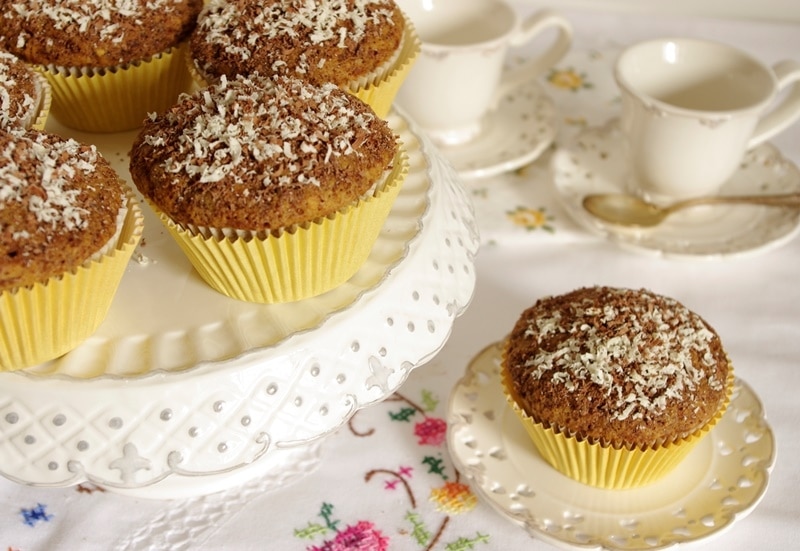 Muffin carota e doppio cioccolato