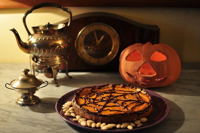 Crostata con crema di zucca e ricotta: sfornare e lasciare raffreddare