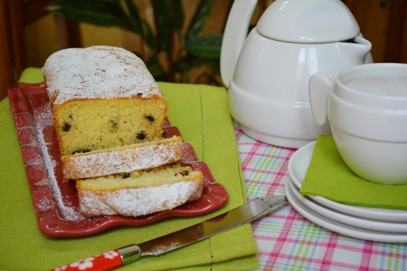 Plumcake con farina di riso e cioccolato
