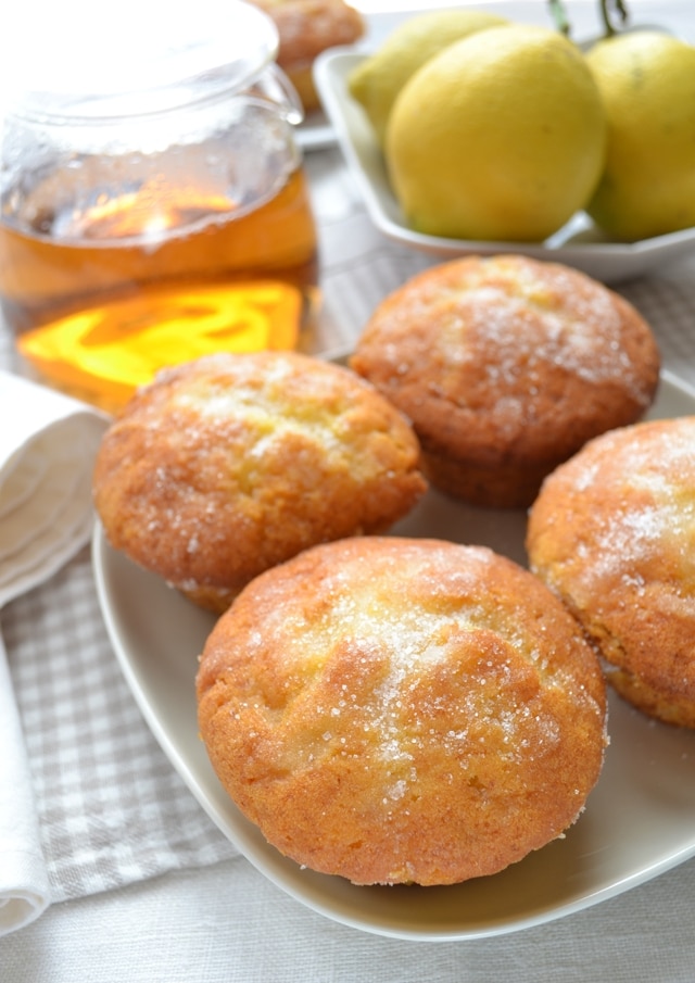 Tortine soffici limone e marzapane