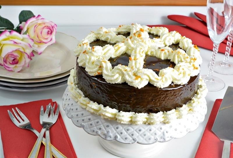Torta arancia e cioccolato