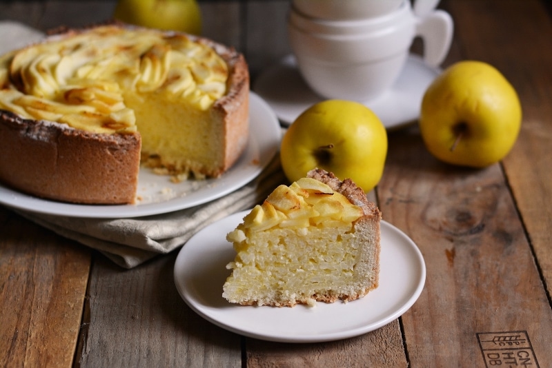 Torta di riso e mele alla cannella