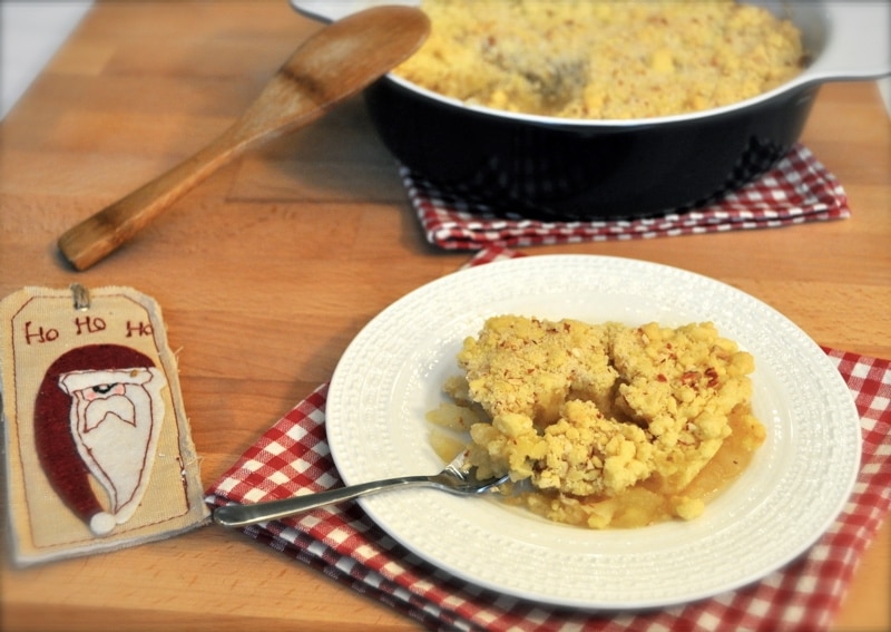 Crumble di Mela alle Mandorle, dolce di Natale