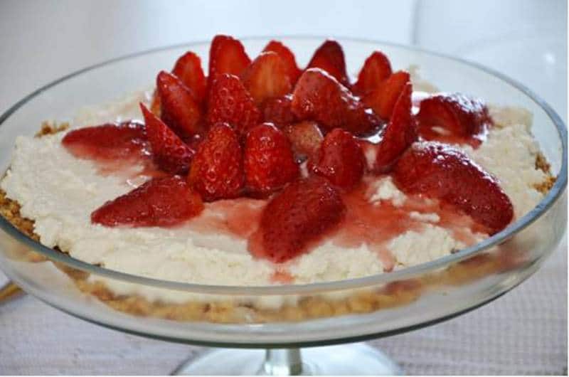Brezel cheesecake