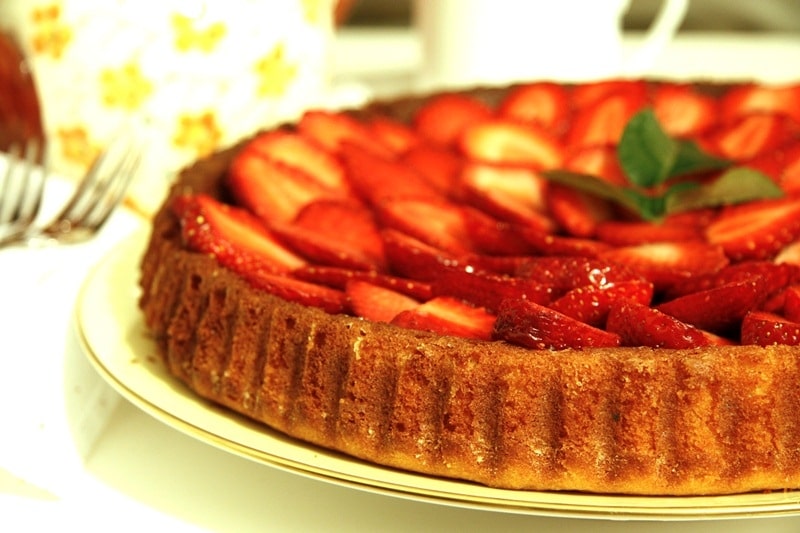 Crostata morbida alle fragole