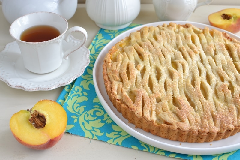 Crostata mango e pesche