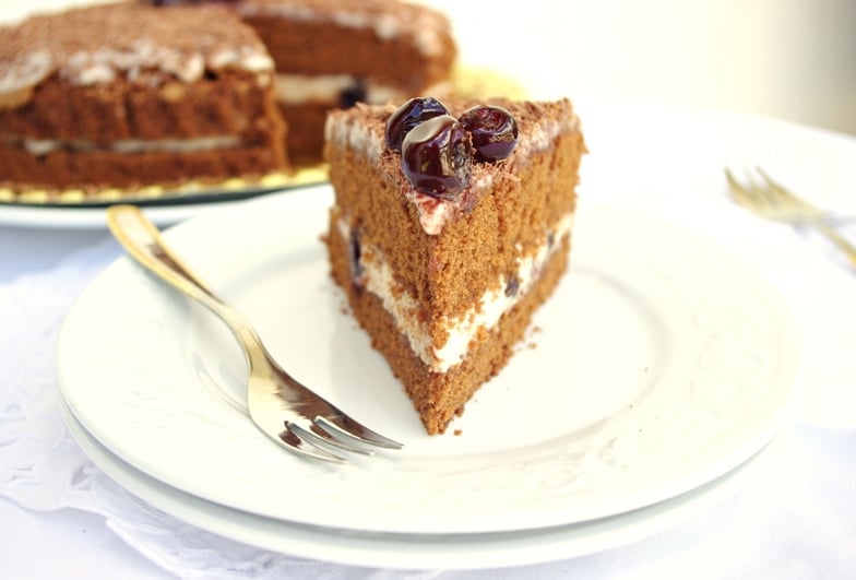 Torta cioccolato e amarene