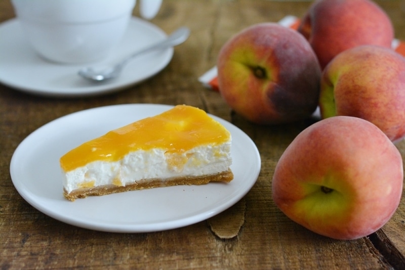 Cheesecake alle pesche