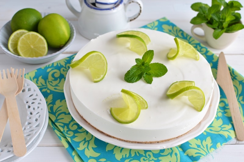 Cheesecake al cocco e lime