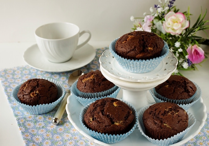 Muffins ai cioccolati misti