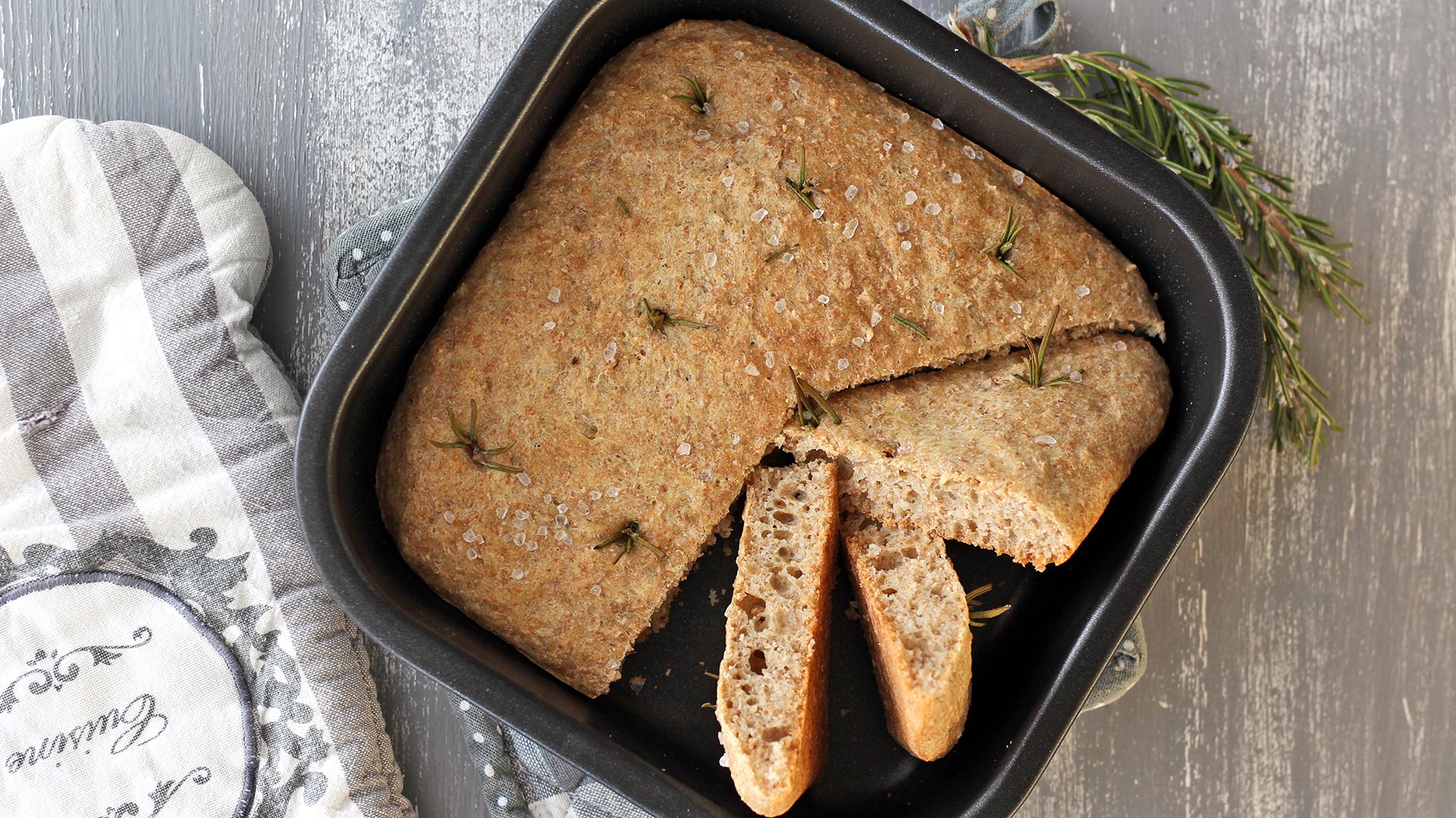 Focaccia soffice integrale