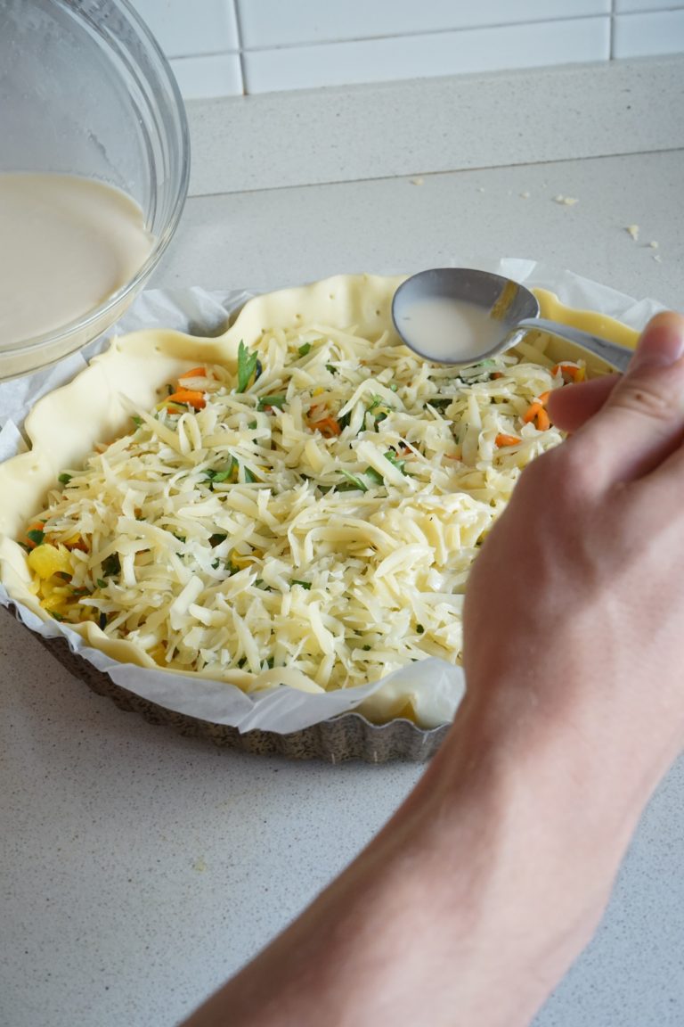 Torta salata con verdure 5