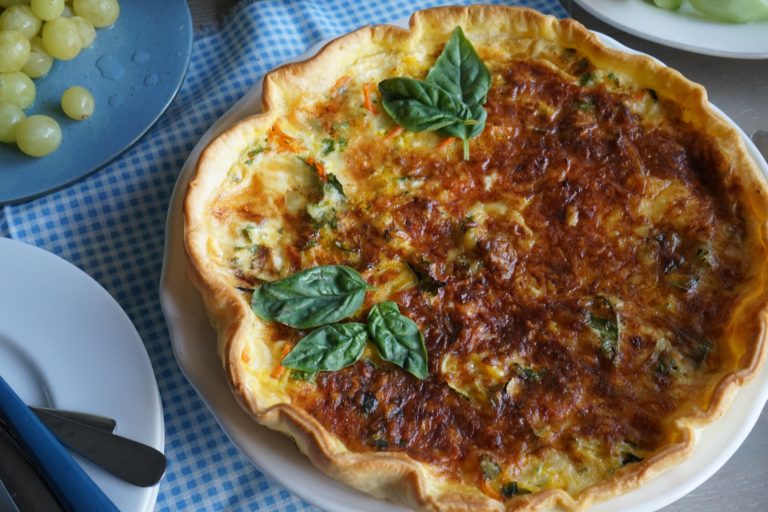 Torta salata con verdure 6
