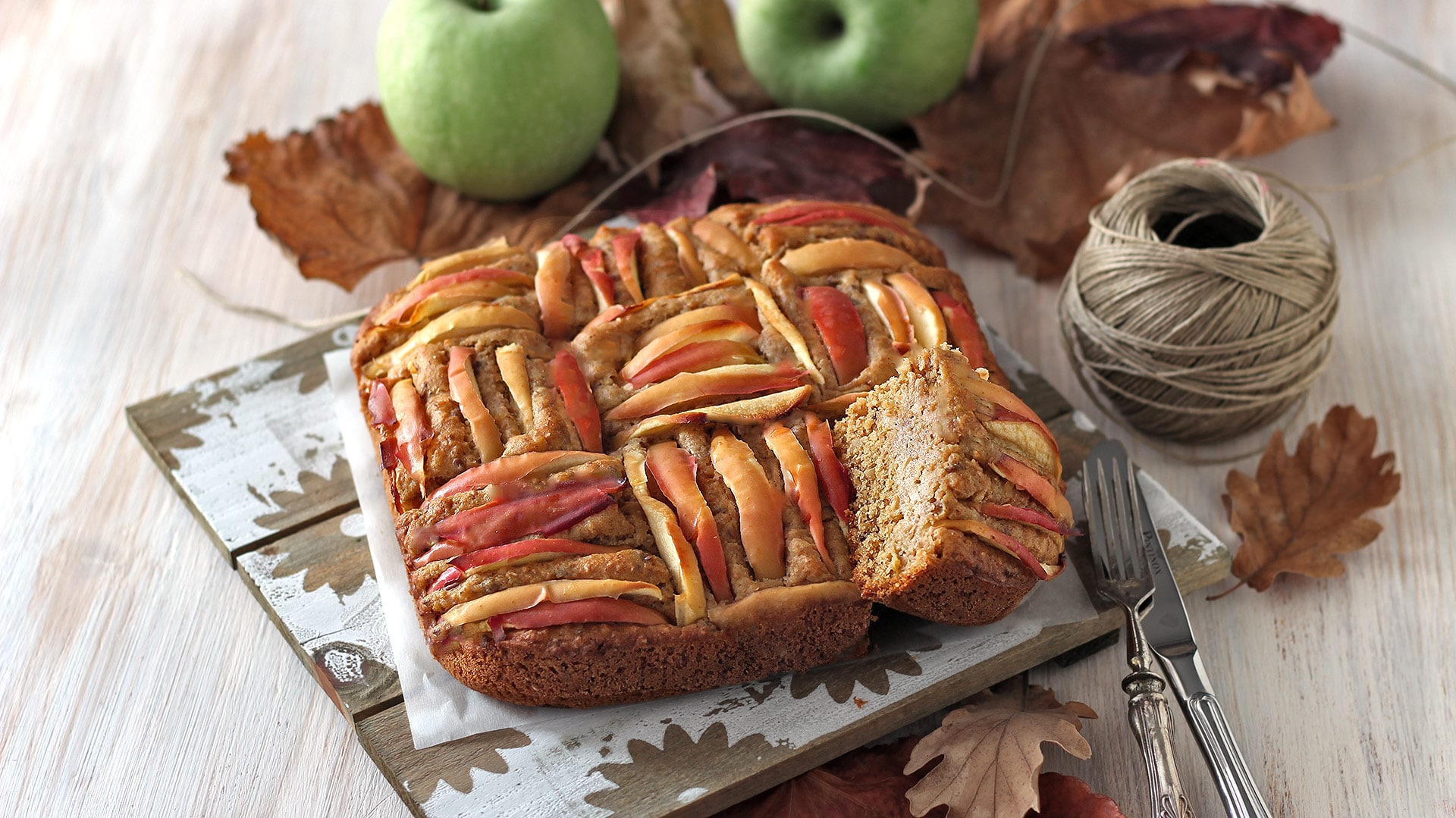 Torta di mele vegana