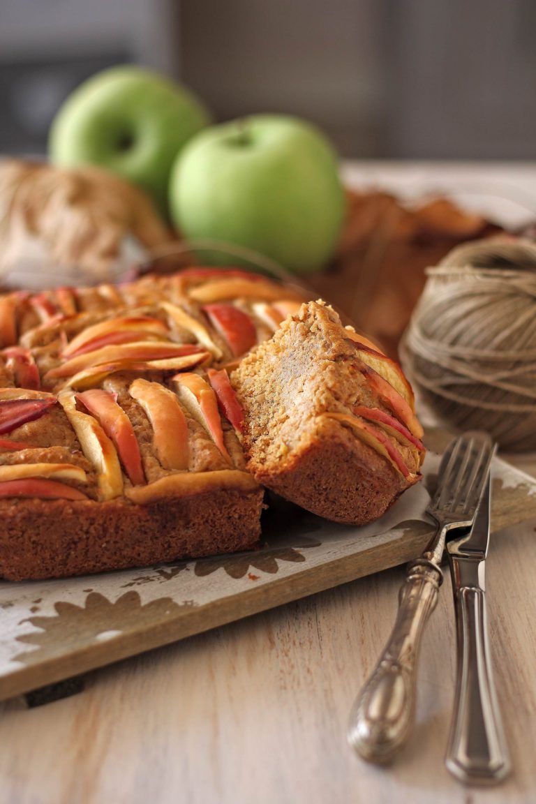 Torta di mele, quinoa e mandorle 7