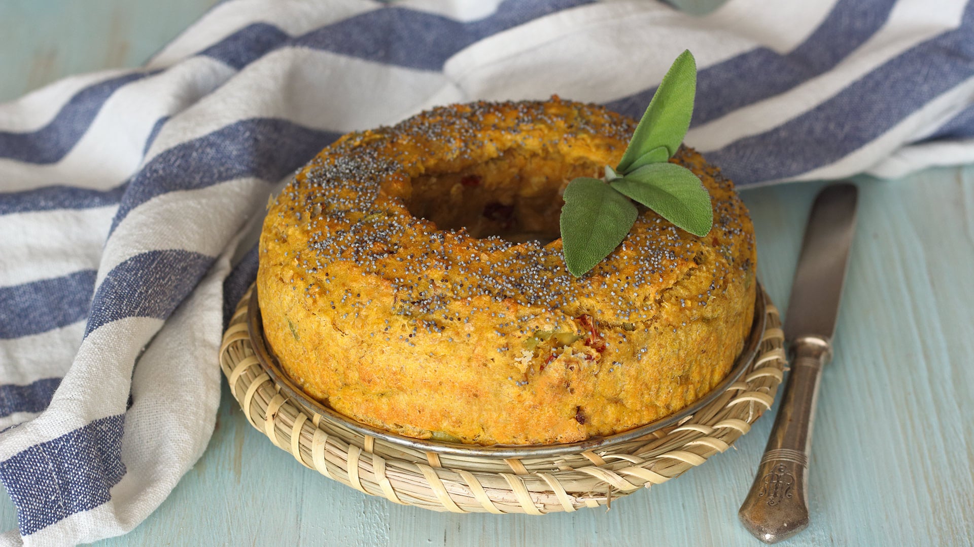 Ciambella salata alla zucca e ceci
