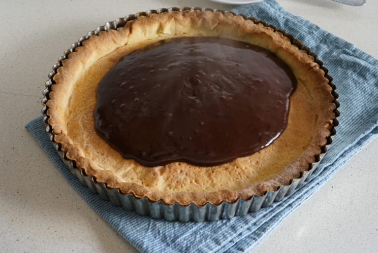 crostata cioccolato arancia con alberelli 12