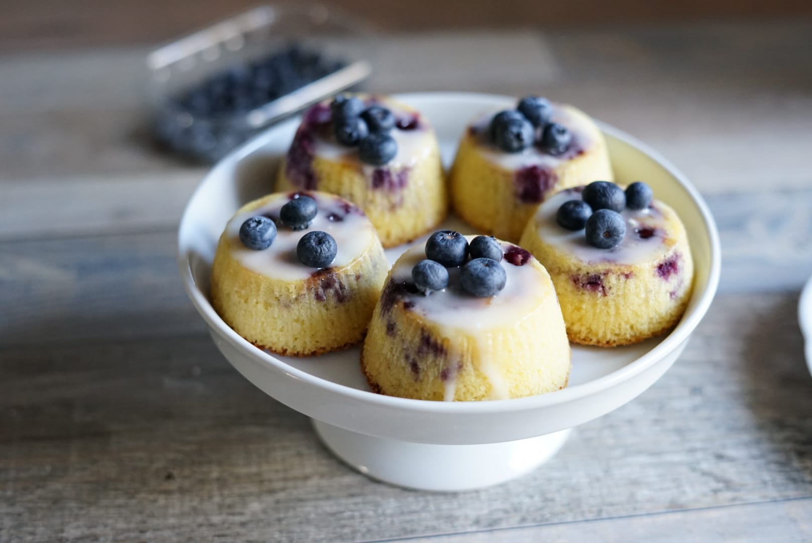 Tortini limone e mirtilli