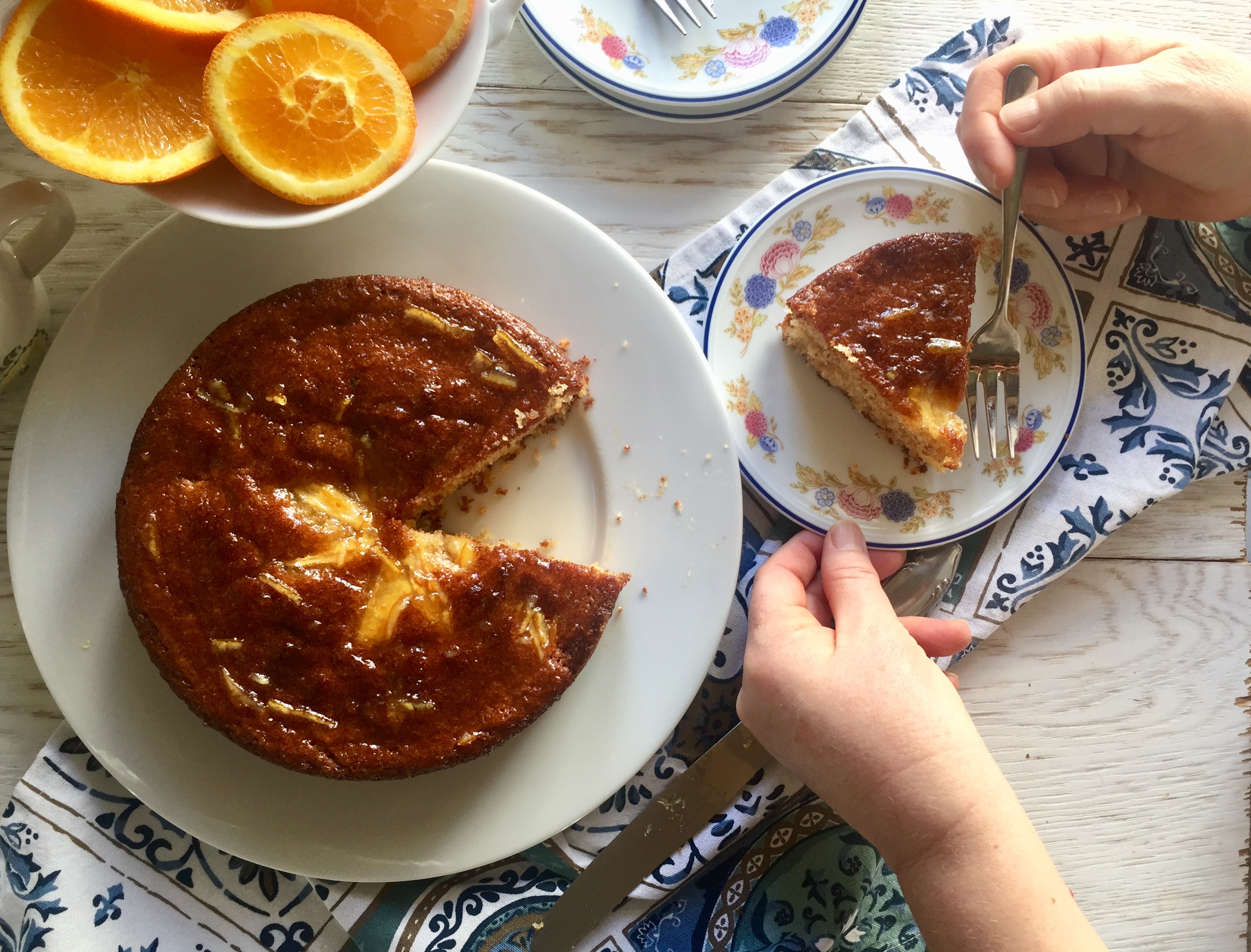 Torta semintegrale mele e marmellata d’arance