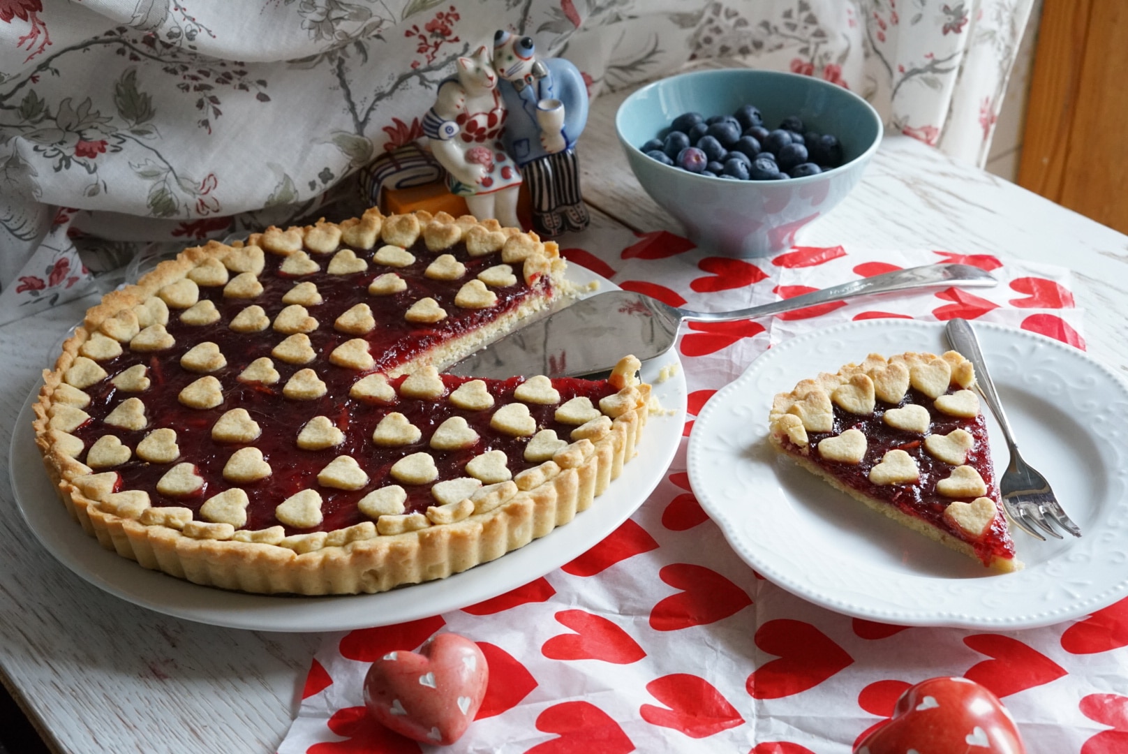 Crostata di cuori per S. Valentino