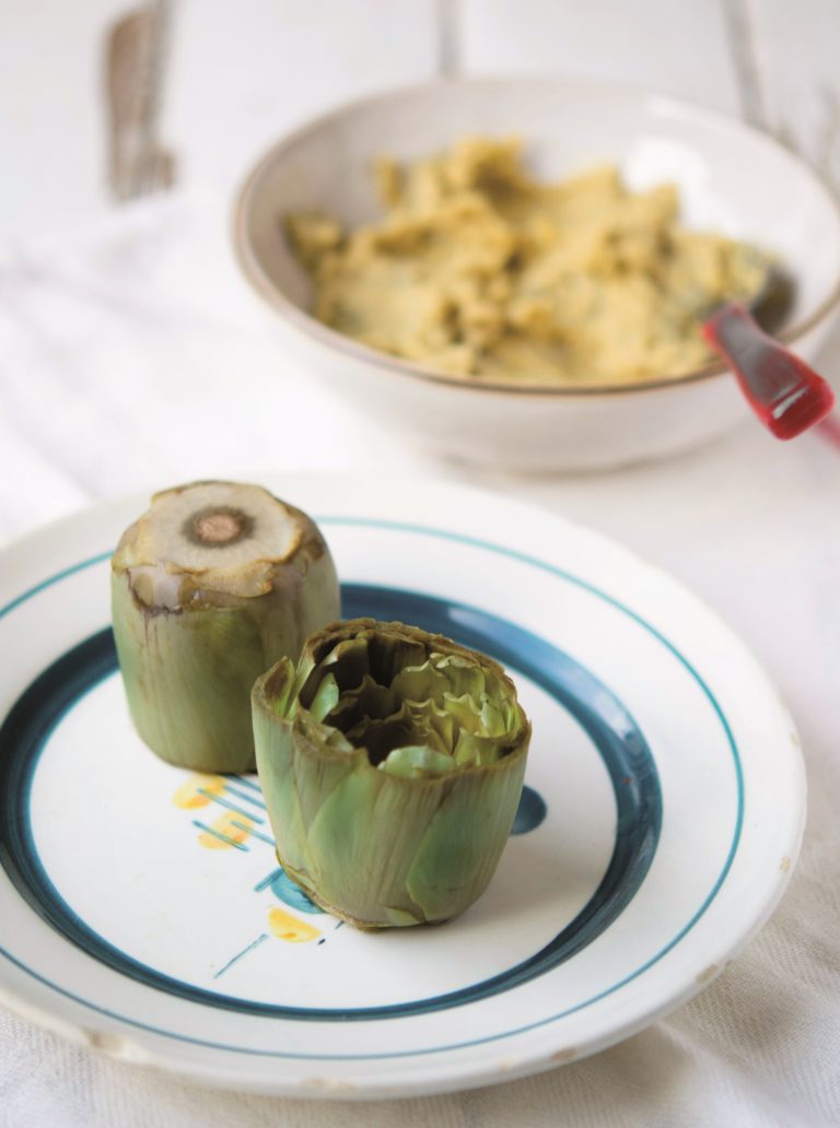 Carciofi ripieni di ceci e feta 2