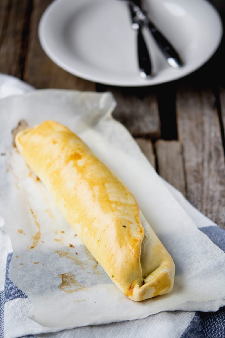 Rotolo salato con erbette e sgombro 3