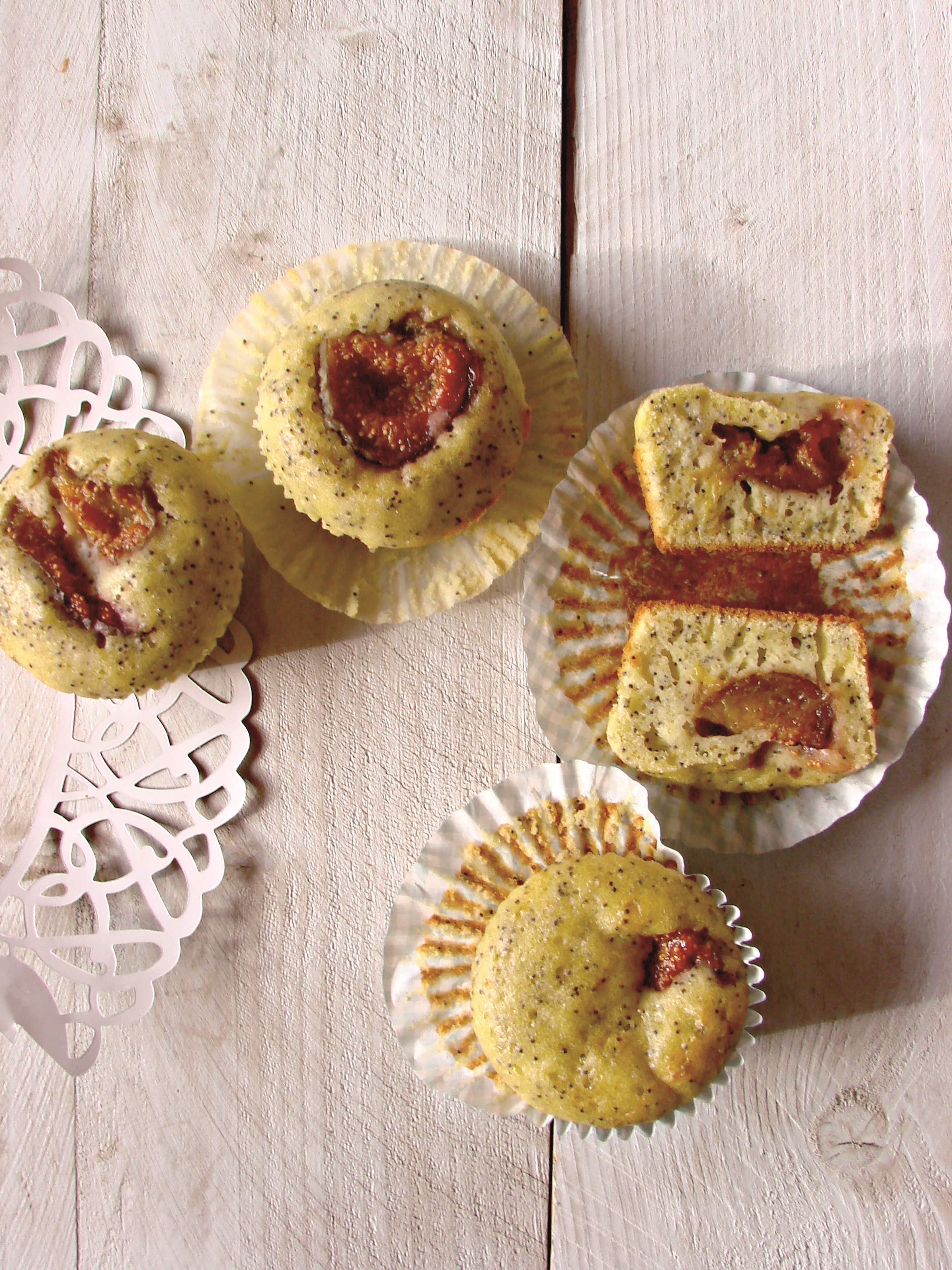 Tortine con semi di papavero e fichi
