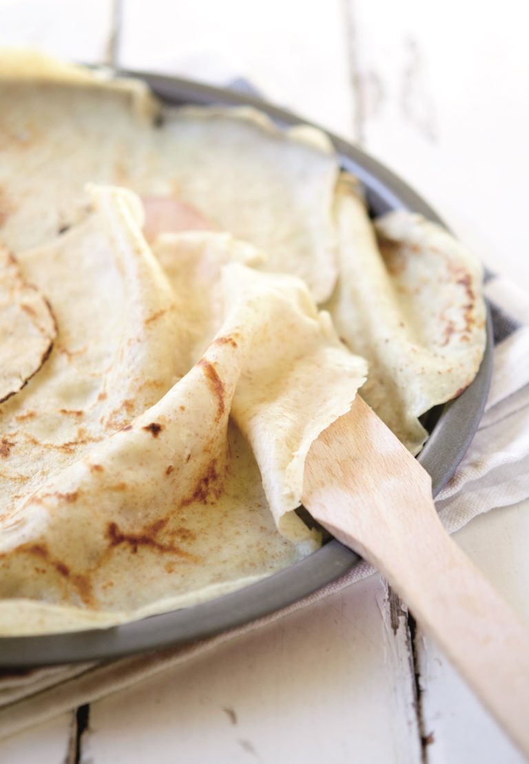 Crêpes con porri, speck e nocciole 3