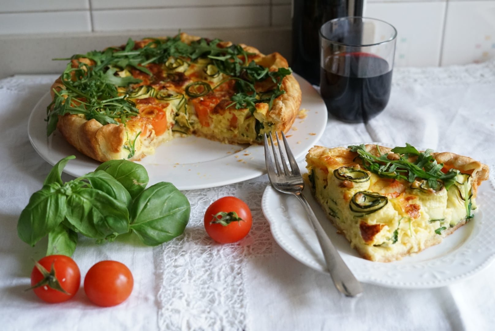 Quiche con zucchine e carote