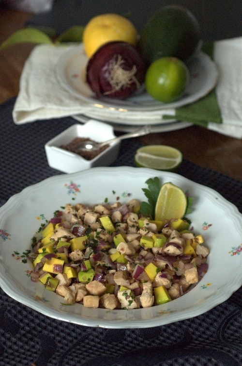 Piccata di pollo con avocado