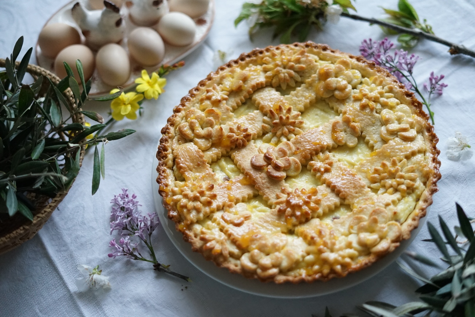 Crostata di Pasqua ricotta e uvetta