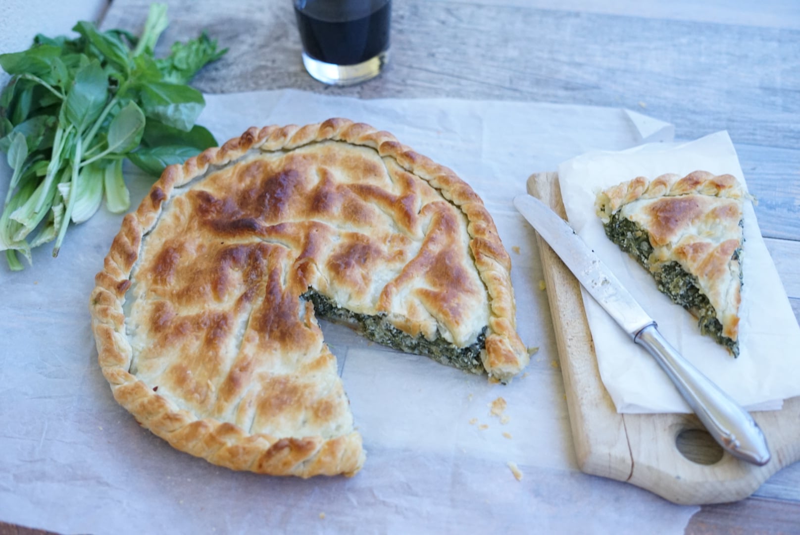 Pizza rustica con ricotta e verdure