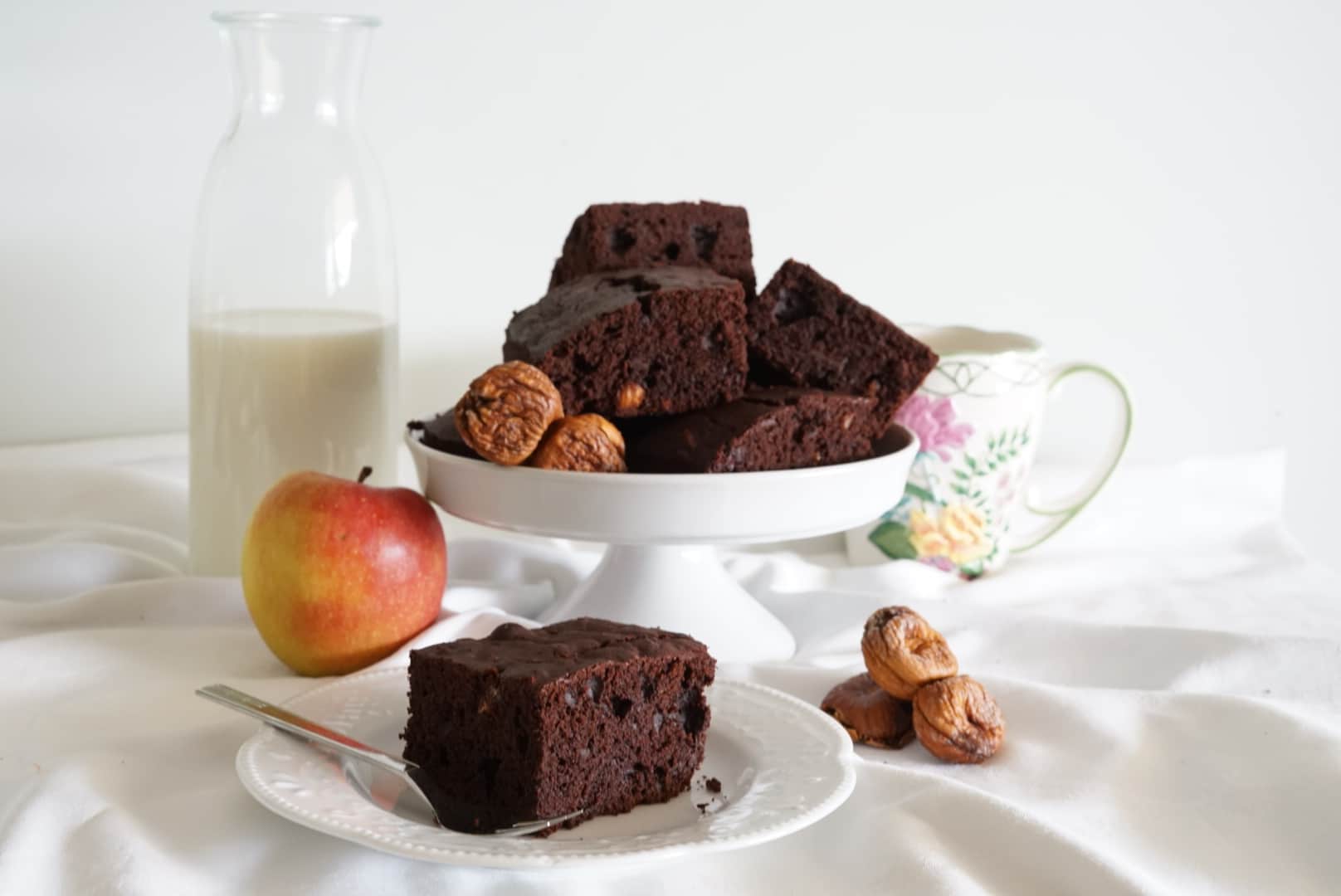 Brownies cioccolato noci e fichi secchi