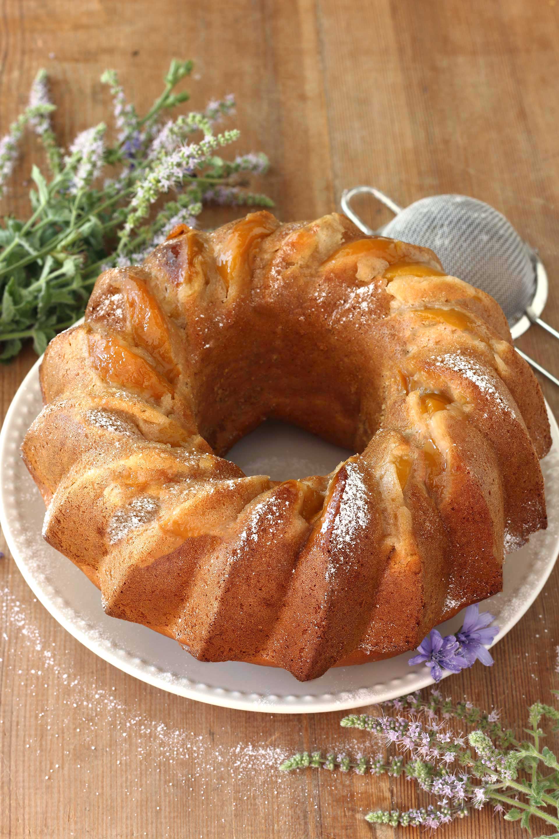 Ciambella pesche e zenzero