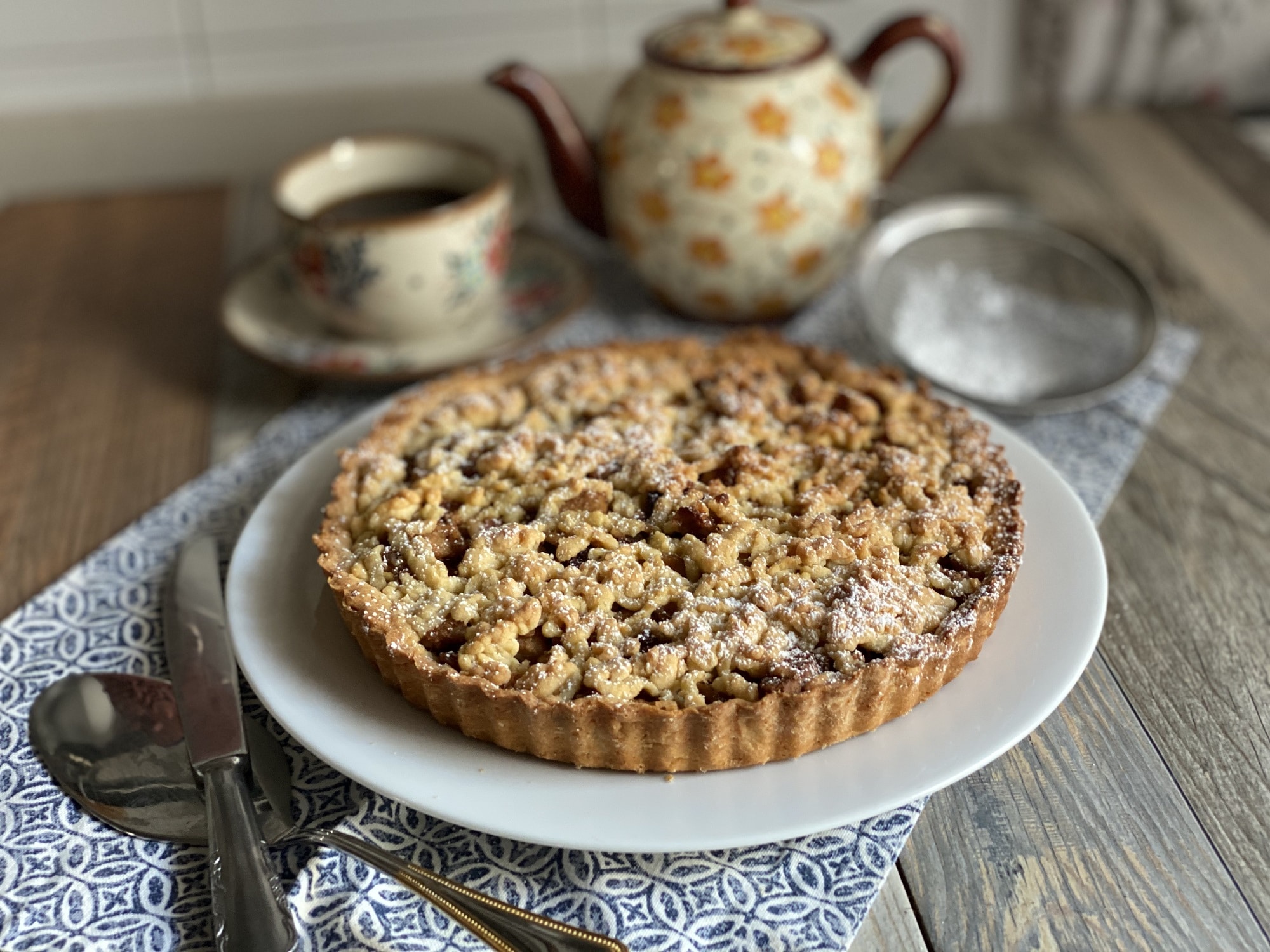 Crostata strudel alle noci