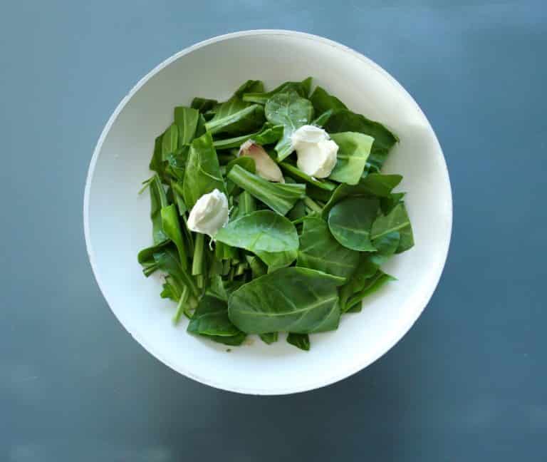 Risotto al Castelmagno Erbette e Lamponi - Step 1