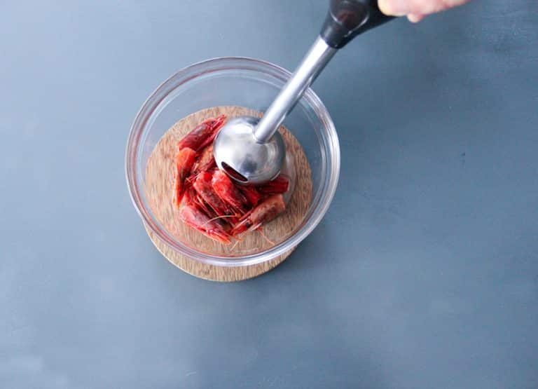 Risotto al gambero rosso, lime e Franciacorta - Step 1