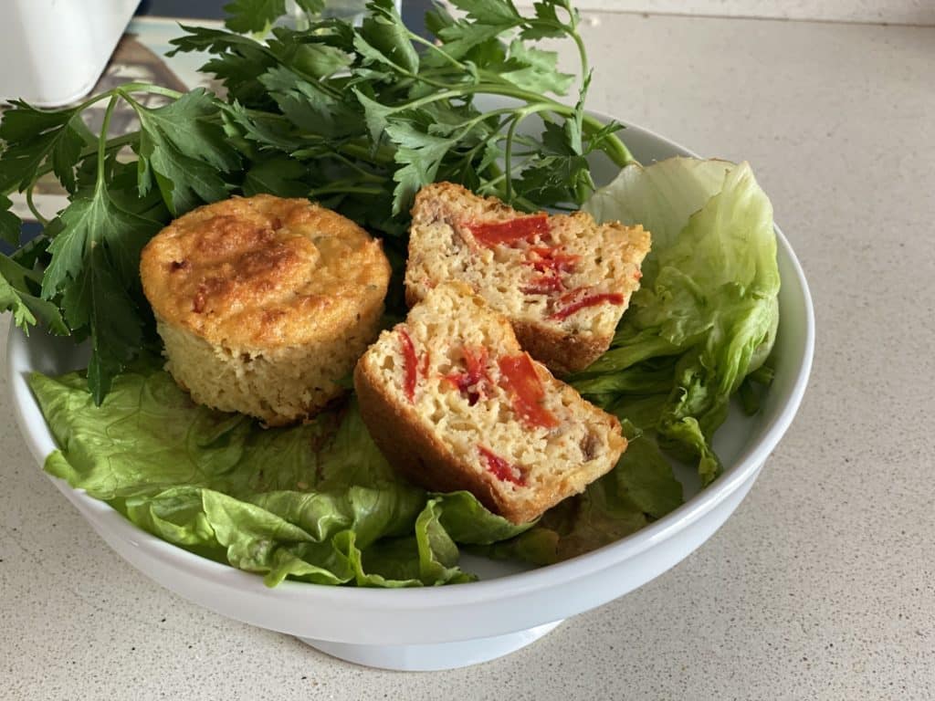 Muffin salati  peperoni e formaggio