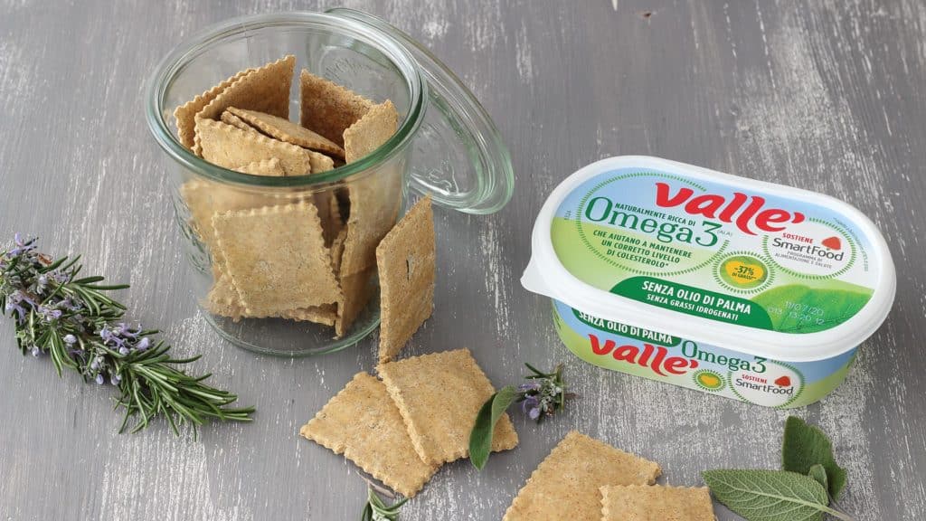 Crackers senza glutine alle erbe aromatiche