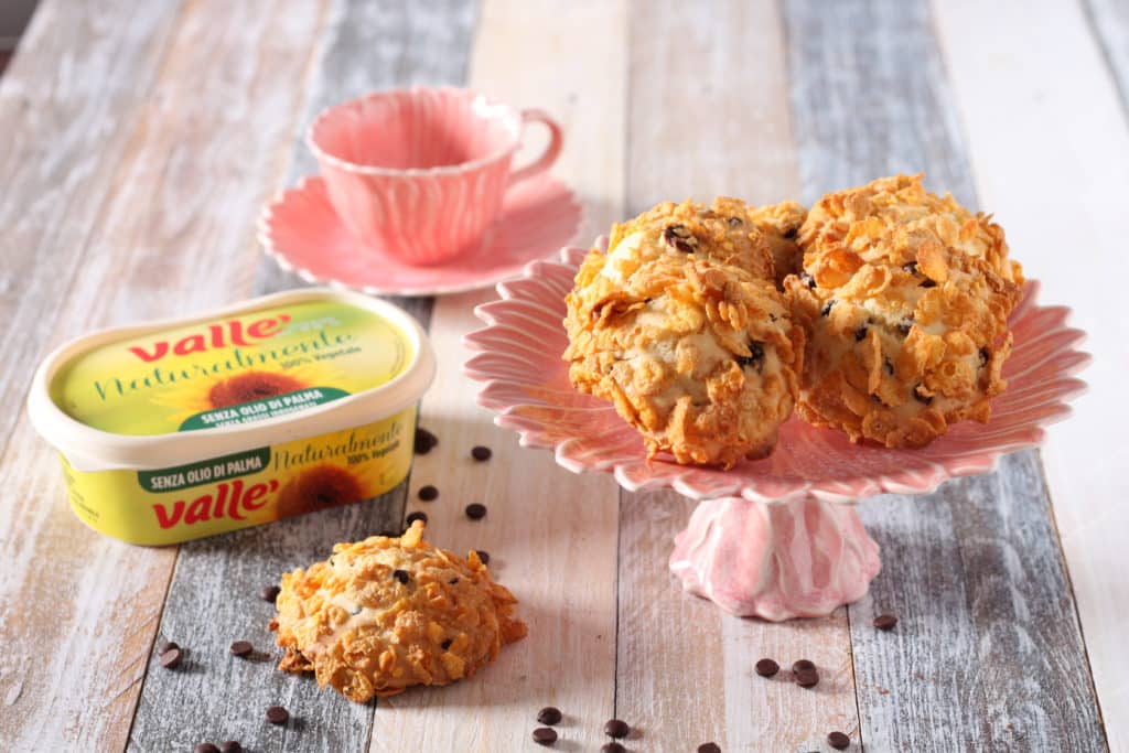 Biscotti ai cornflakes e cioccolato