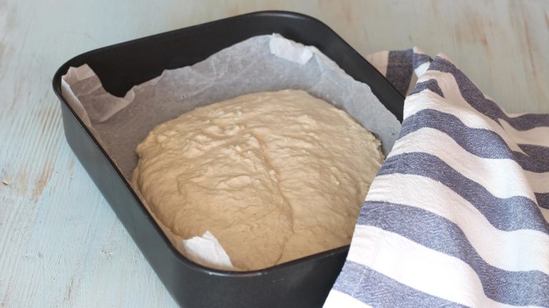 Focaccia soffice senza impasto alle verdure 5