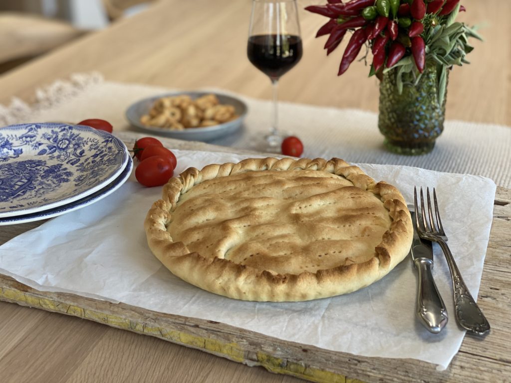 Calzone con stracchino ed erbette