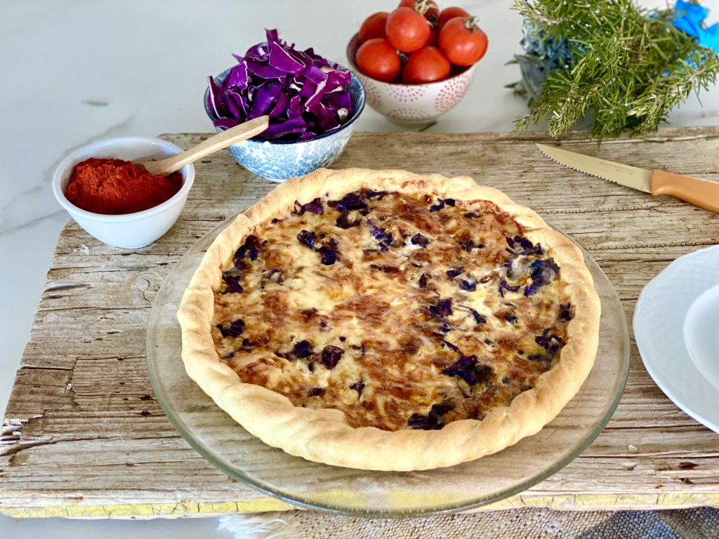 Quiche verza rossa