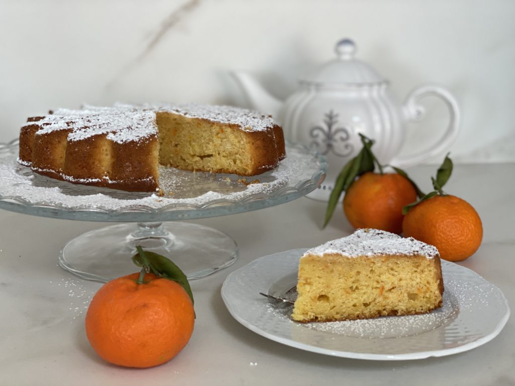 Torta ai mandarini senza lattosio