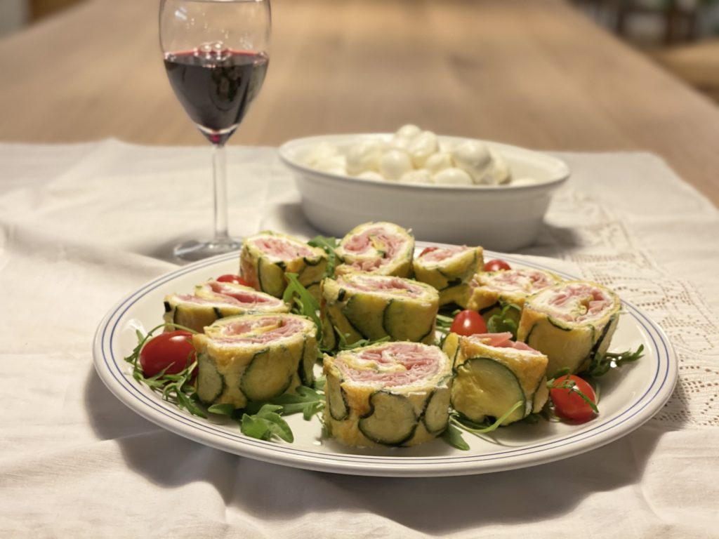 Rotolo di zucchine ripieno